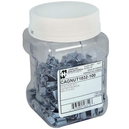 Hammond 10-32 Cagnuts, 100-Count CAGNUT1032-100